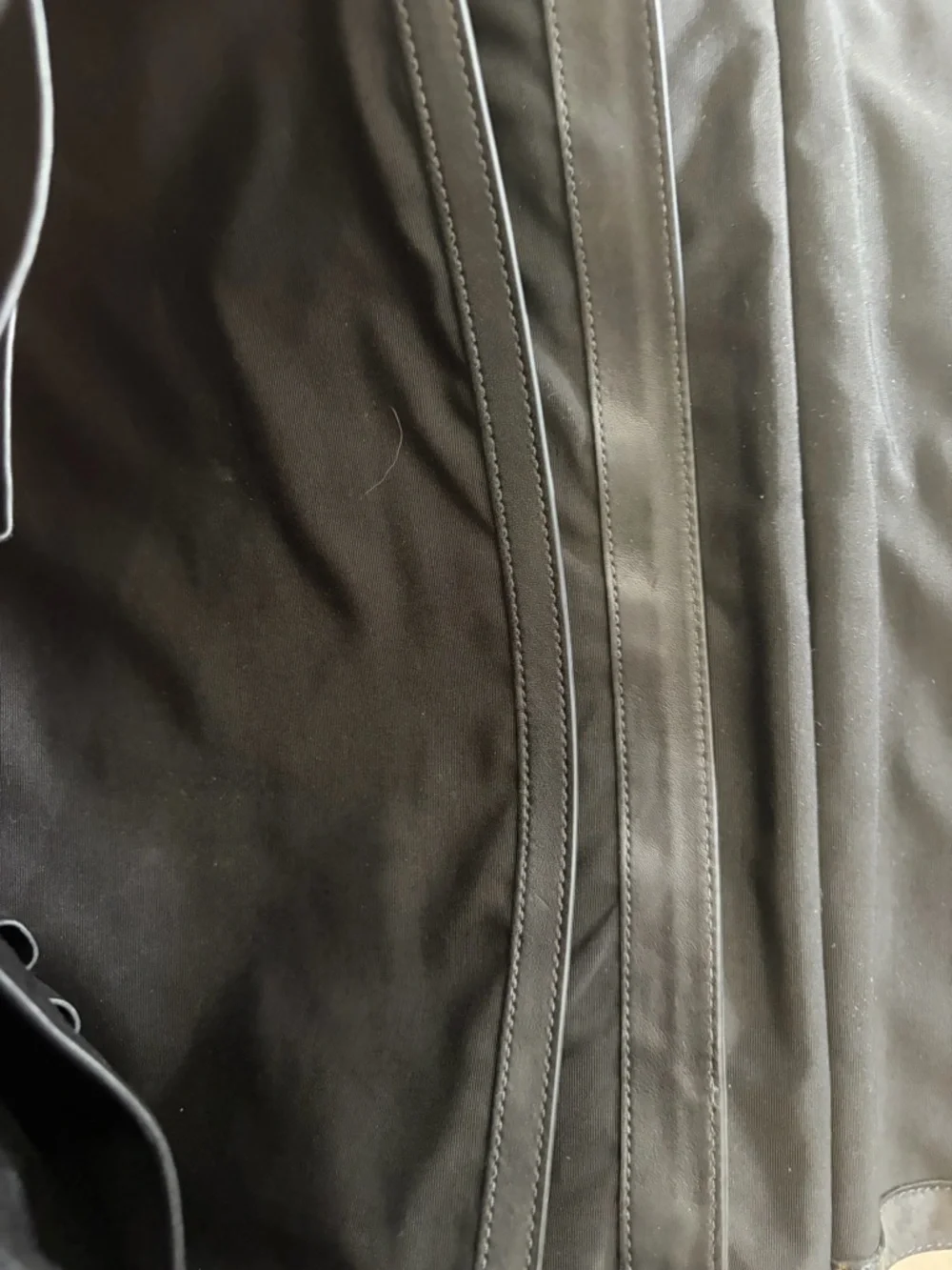 Coach Black Leather Briefcase with Buckle Detail